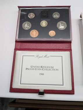 British Royal Mint UK Proof Coin Collection 1988